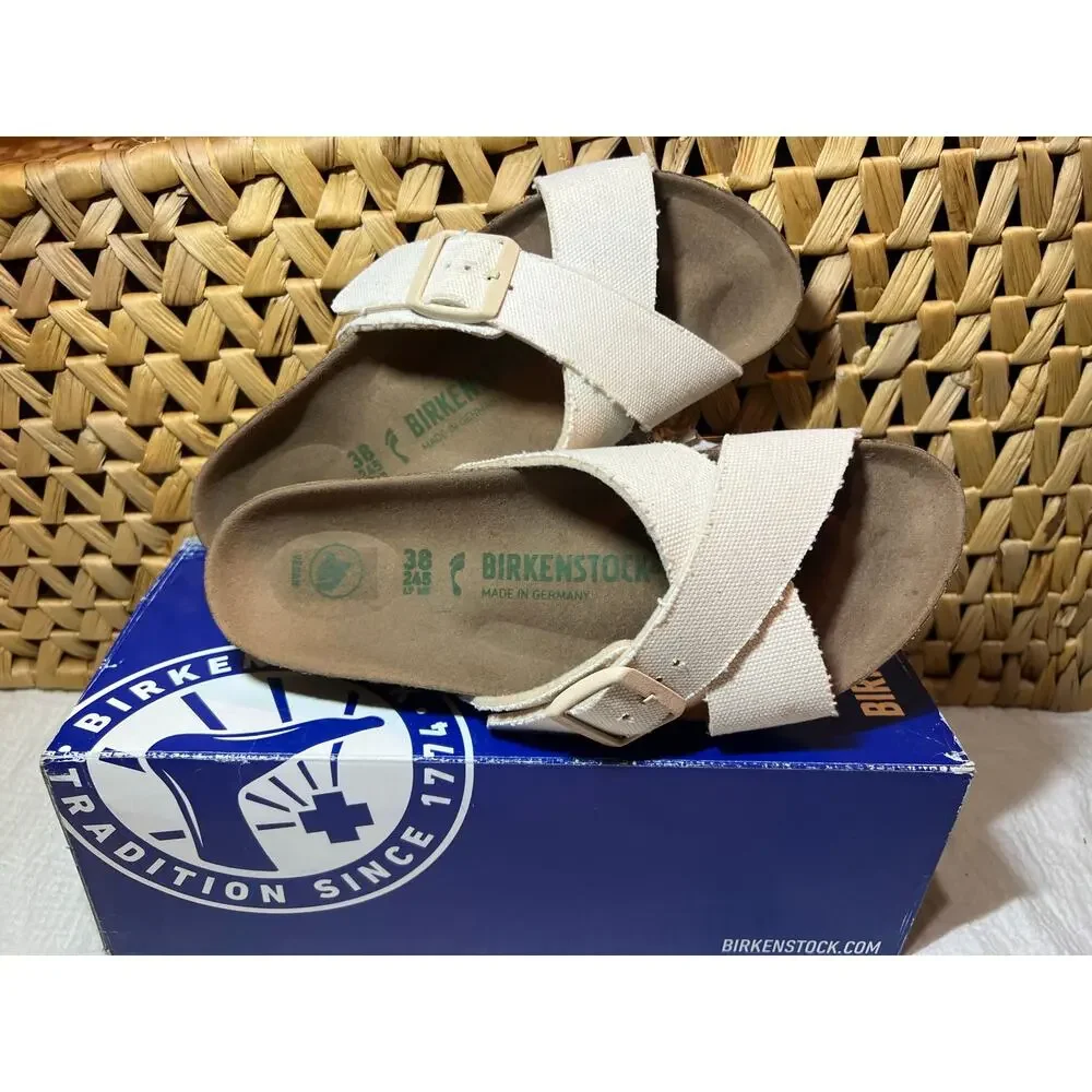 Birkenstock Siena Vegan in Eggshell, size EU 38N - Picture 1 of 4